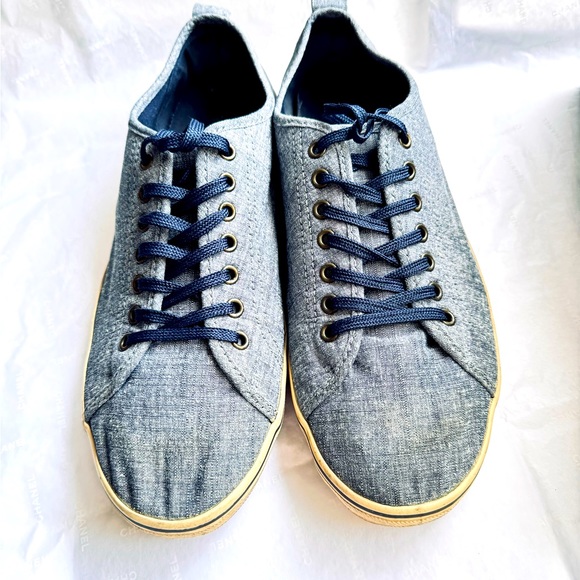 H&M cotton gray blue men shoes ,👟 very beautiful and comfortable 👌 - Picture 4 of 9